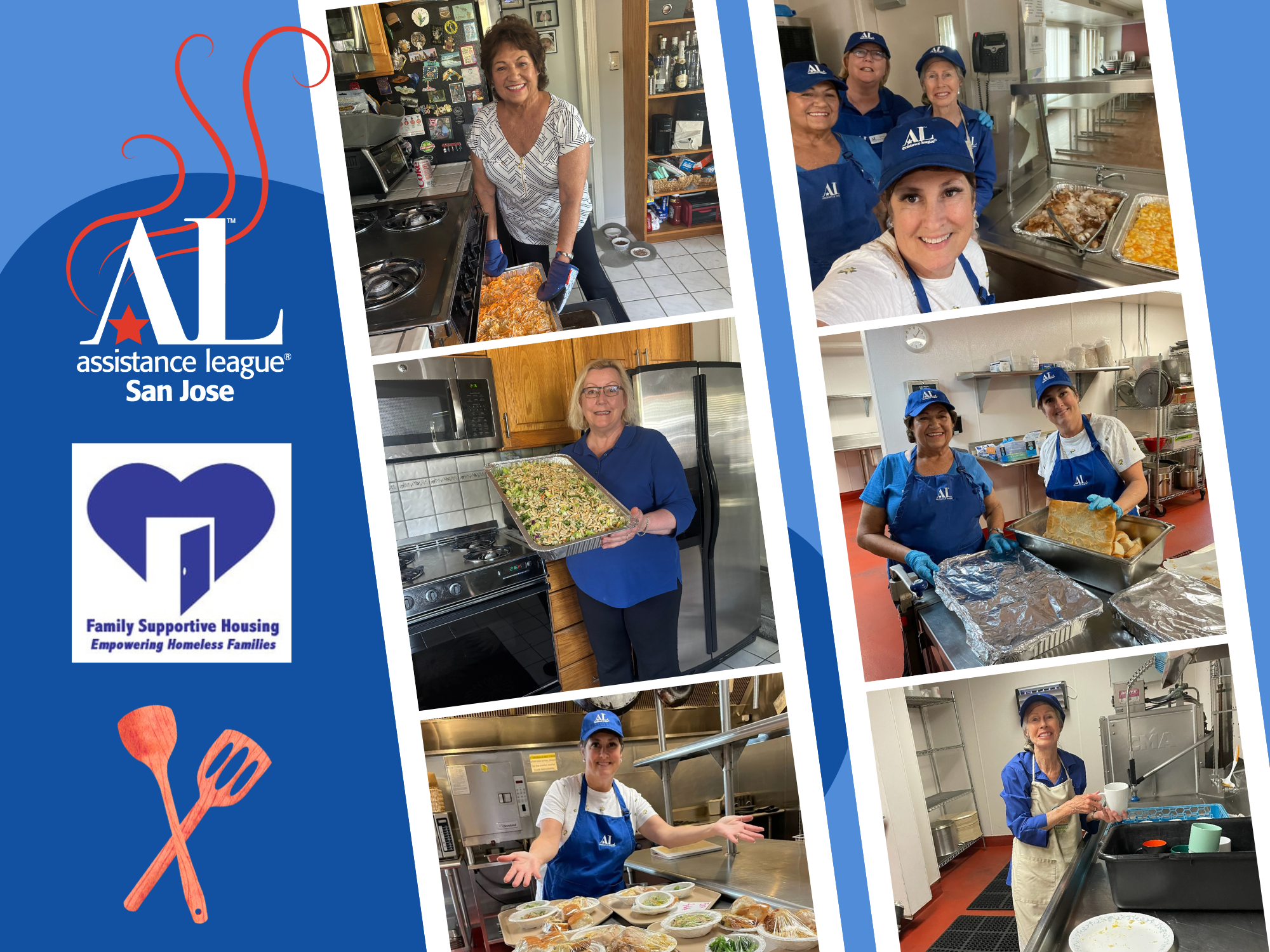 Serving Dinner at Family Supportive Housing