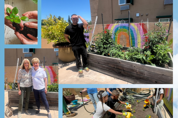 Planting a Garden at Family Supportive Housing