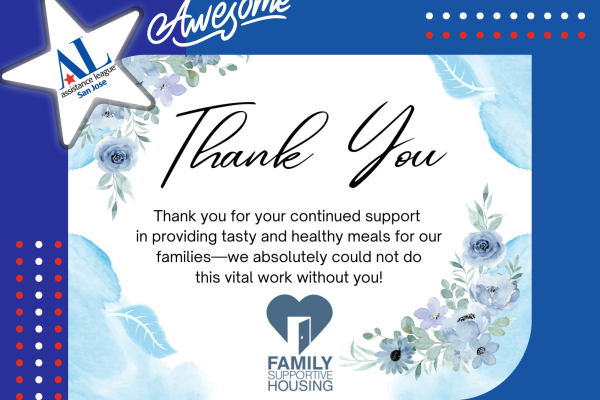 Thank You note from Family Supportive Housing