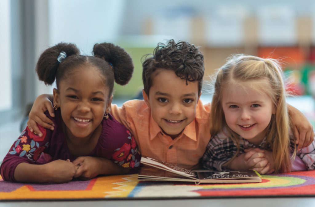 Children Reading a book
