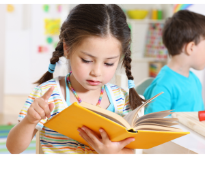 Listening to Readers - Girl Reading