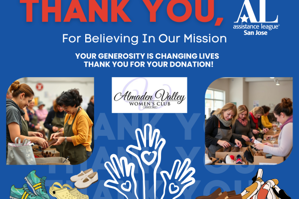 Thank you from Almaden Valley Women's Club