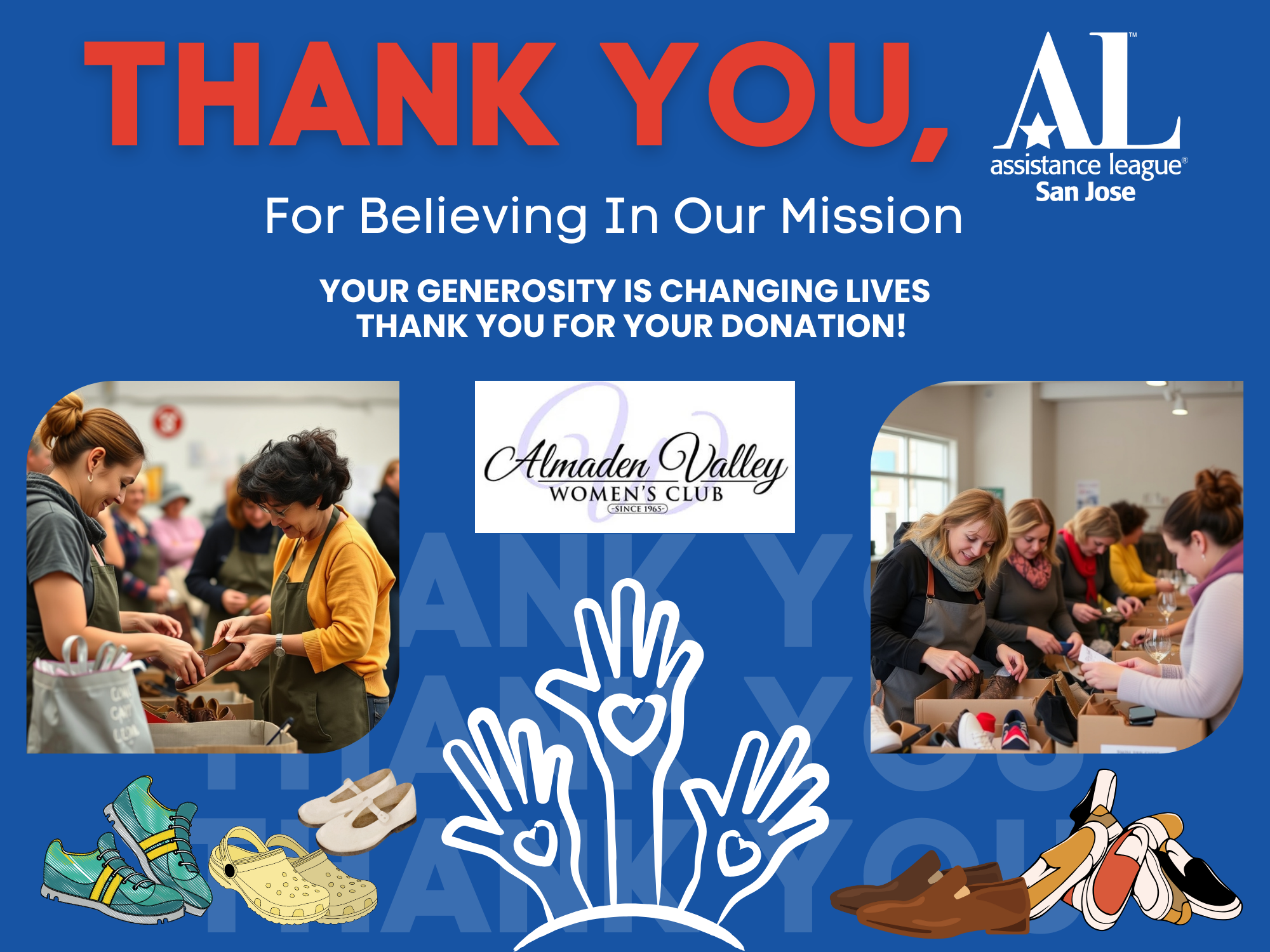 Thank you from Almaden Valley Women's Club