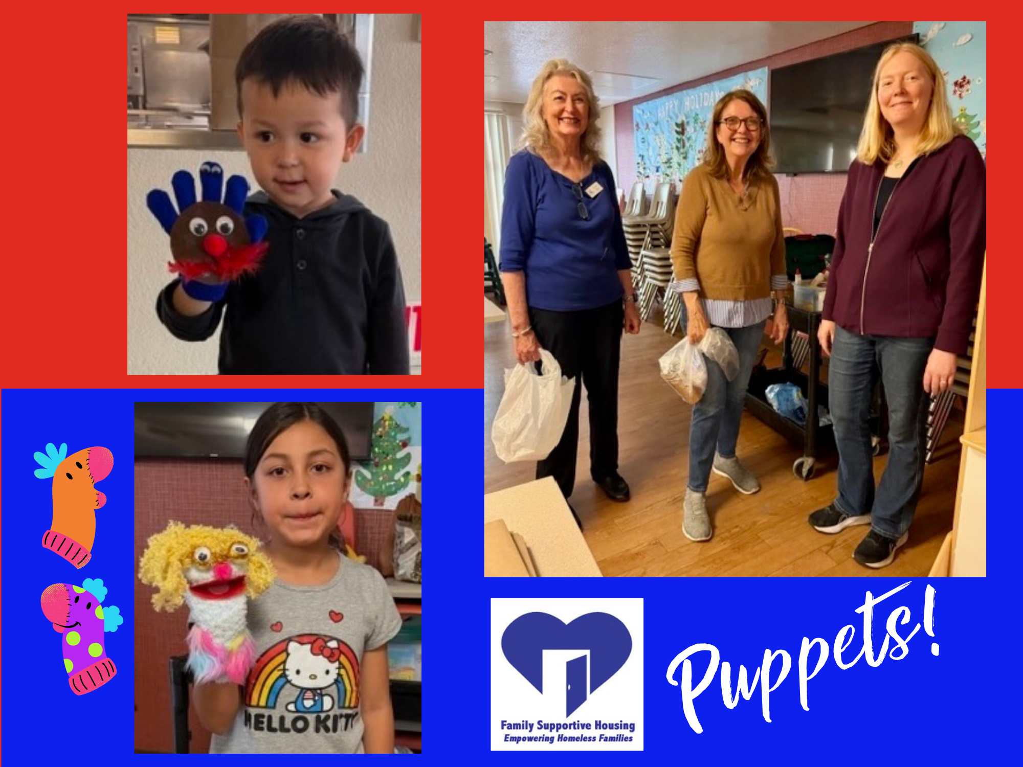 Puppets at Family Supportive Housing