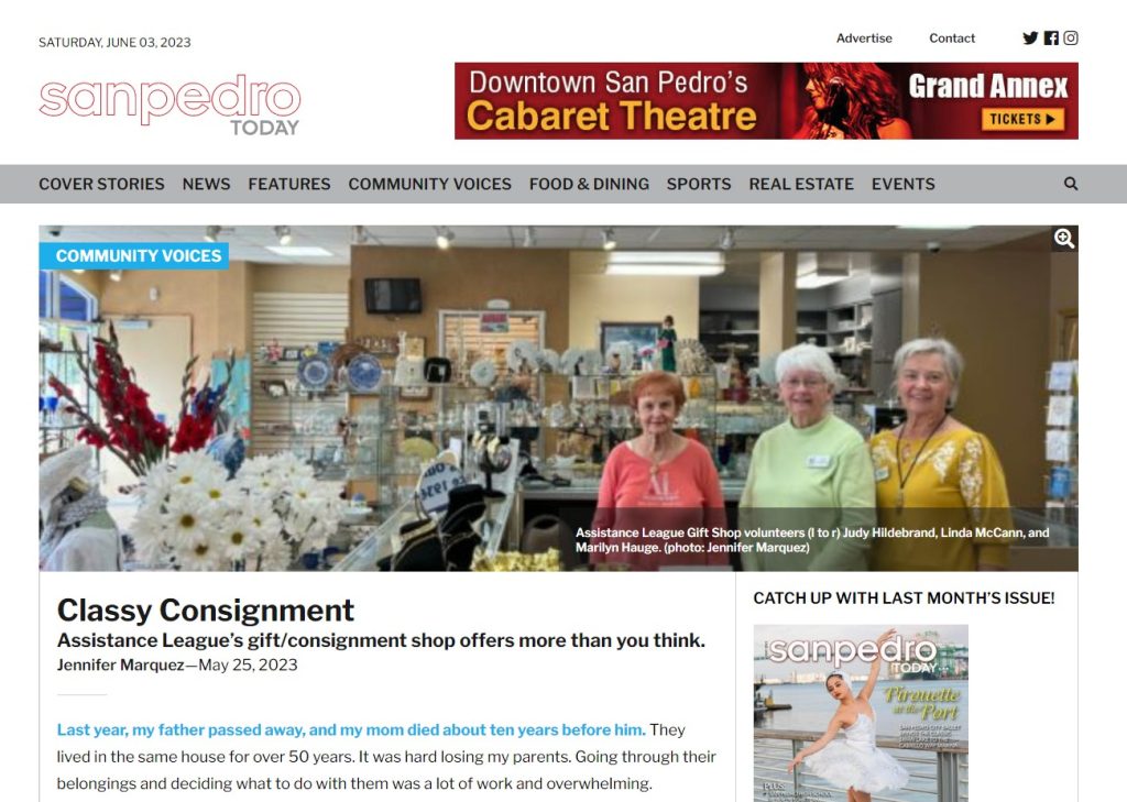 Classy Consignment - from San Pedro Today Magazine