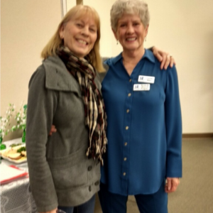 2019 Feb 27th, Carole Miller, Circle Pin award presented by Julie Quinn