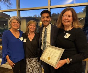 Dr. Ed Manansala, El Dorado County Superintendent of Schools, presents Outstanding Community Organization.