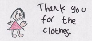 Thank you for the clothes