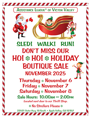 Holiday Boutique Sale — Join Us!                                                                                                       November 6 • 7 • 8