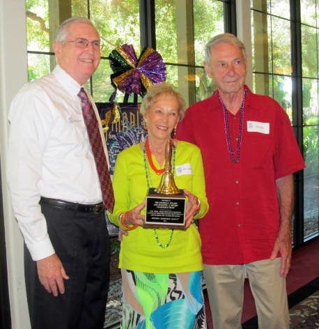 All George G. and Jeanette A. Stuart Charitable Trust trustees were present to accept the award. From left to right: Stephen Schneider, Helen Kuckens and Ben Kuckens.