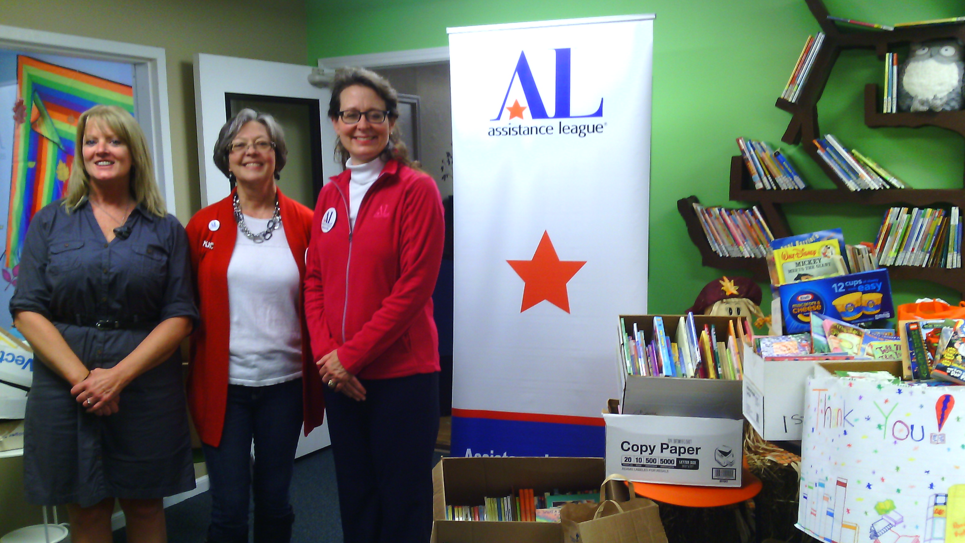 l-r: Roxie Montgomery, HIKE Program Coordinator; Karen Mollohan, Public Relations Chairman; Ann Whittaker, President