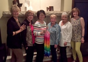 From left: Assistance League members Christiana Stich, Marilyn Callahan, Chisato, Belle Shaff, Maggie Winslow.