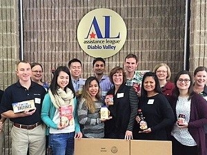 Seen in photo above, Peer & Fehrs employee volunteers (row1, l to r) Diwu Zhou, Kevin Johnson, Clara Wong, Chelsea Caldetera (team leader), Jane Bierstedt, Lorna Angeles, Delia Votsch; row 2, l to r) Jennifer Zierbarth, Jack Zhang, Abhishek Mishra, Ryan McClain, Meghan Mitman and Julie Morgan brightened Thanksgiving for families in crisis by assembling and boxing food for 60 families in our community.