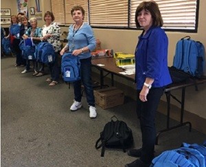 Among the projects taken on by Assistance League of Temecula Valley members was the donation of 200 backpacks to students in the Menifee, Romoland and Lake Elsinore school districts.