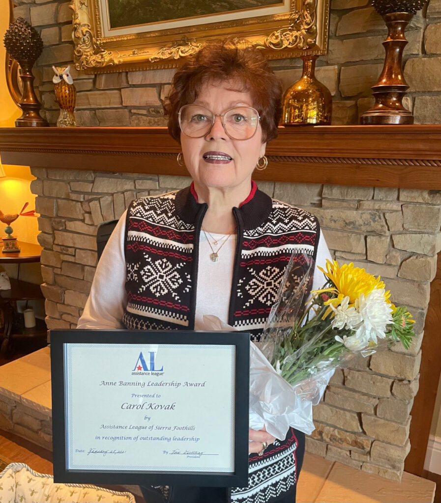 Sierra Foothills - Carol Kovak awarded the Anne Banning Leadership Award