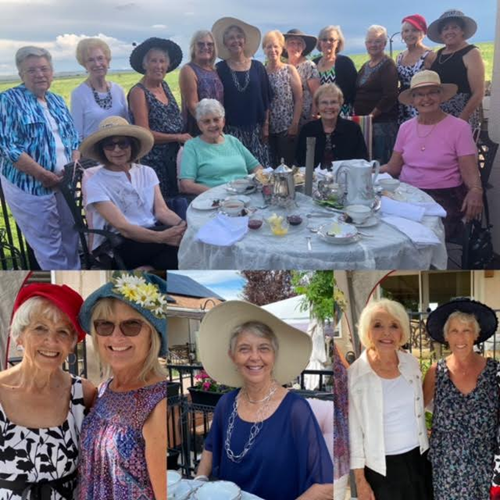 Pueblo - Assistance League members gathered for an English Garden Party (001